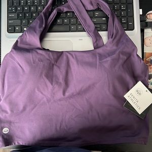 Senita Athletics Harmony crop top - Eggplant